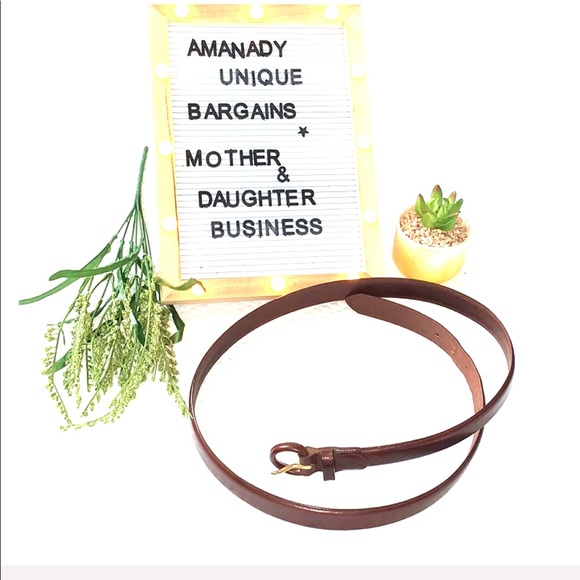ππΌ Polo Ralph Lauren Brown Leather belt size 44